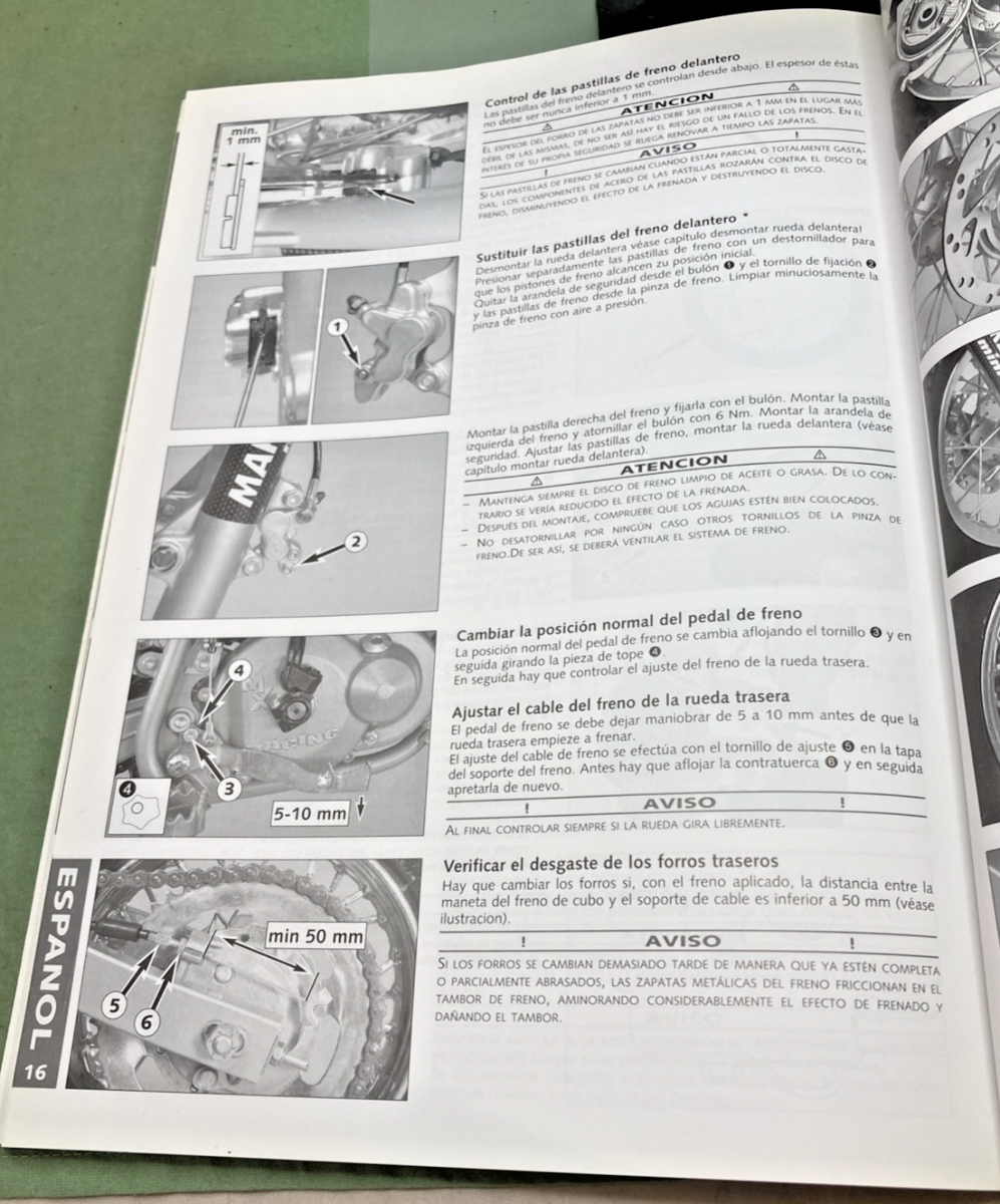 NEW GENUINE KTM 321012 OWNER'S HANDBOOK 2002