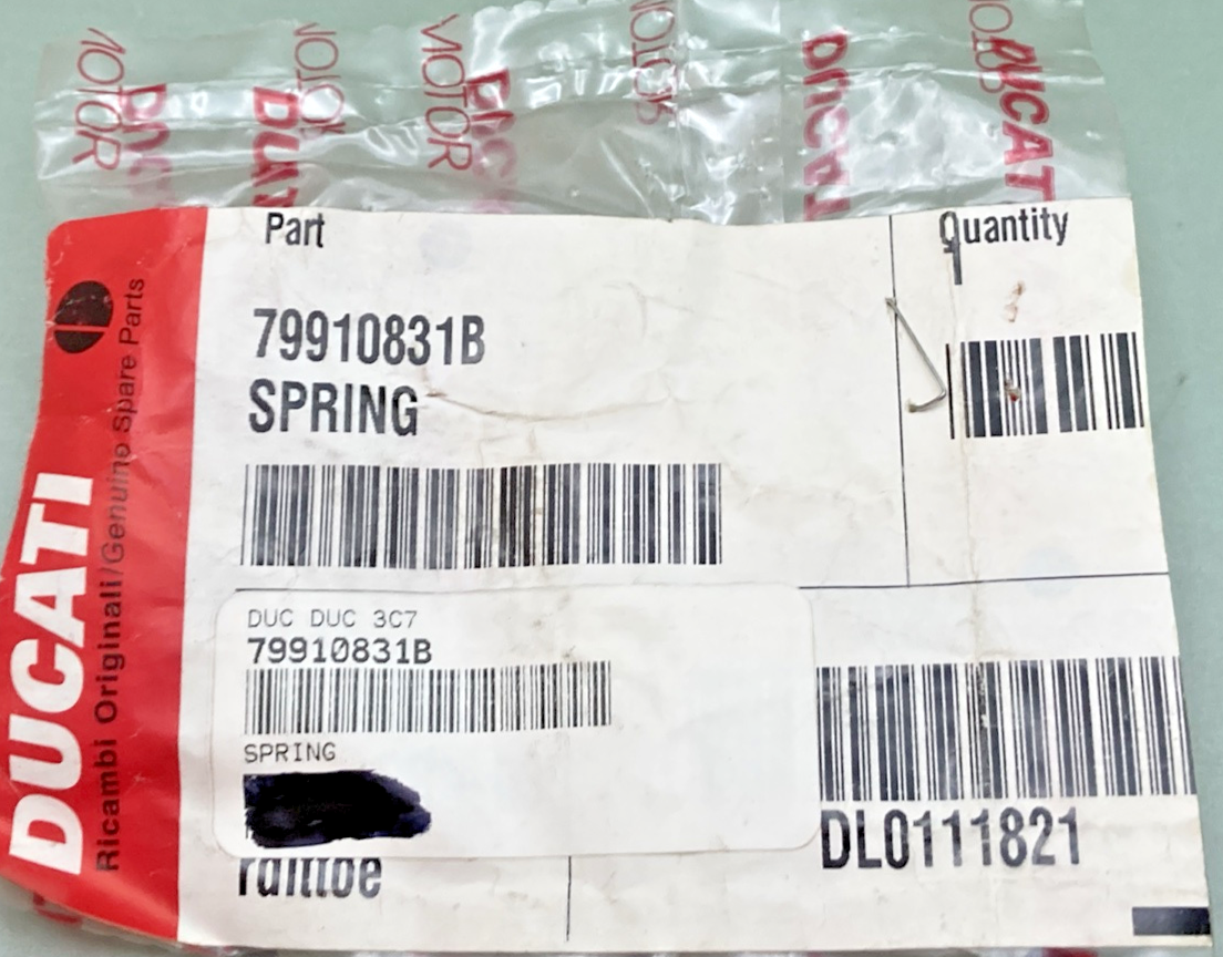 NEW GENUINE DUCATI 79910831B SPRING