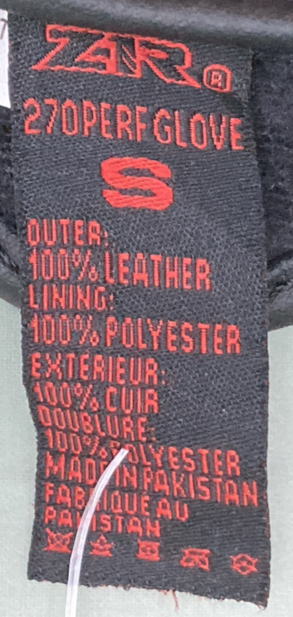 NEW Z1R 3301-2600 GLOVES BLACK LEATHER PERFORATED RIDING MENS SMALL