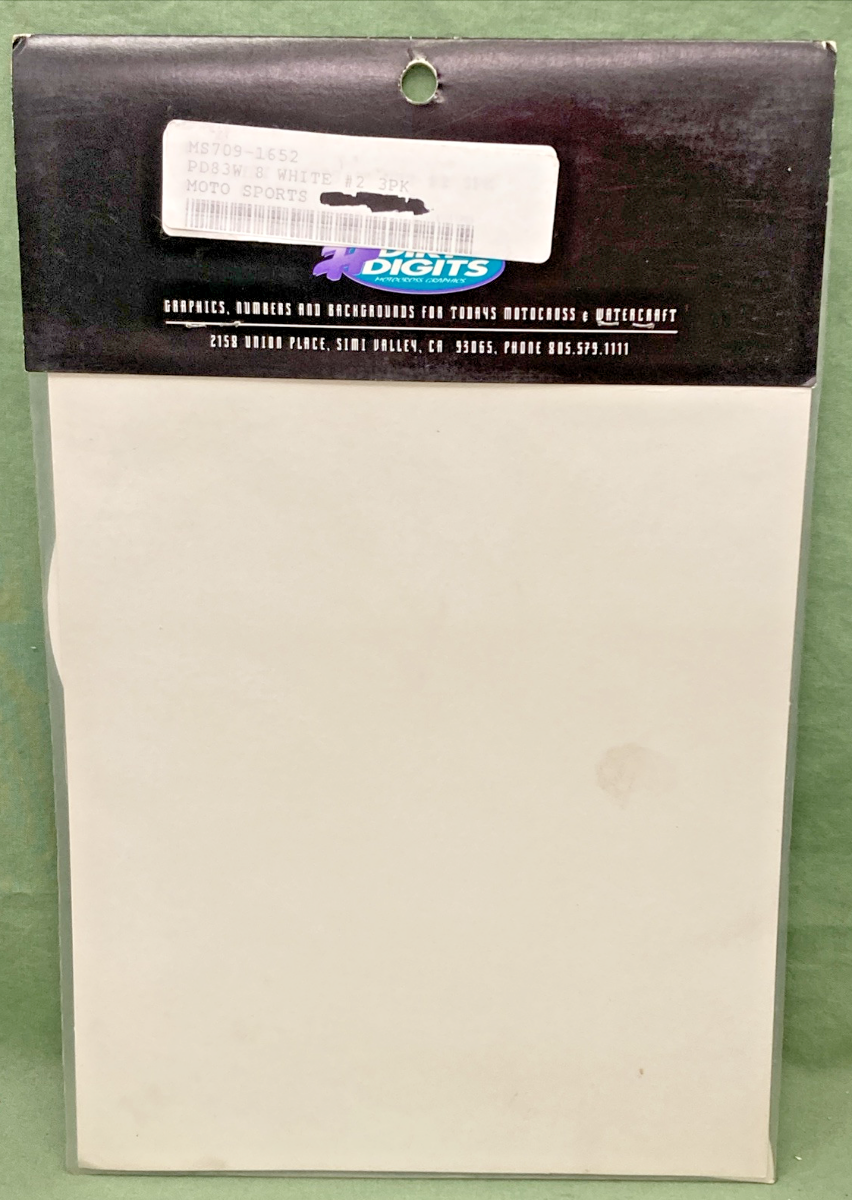QTY 3 NEW GENUINE DIRT DIGIT 7091652 8" WHITE #2