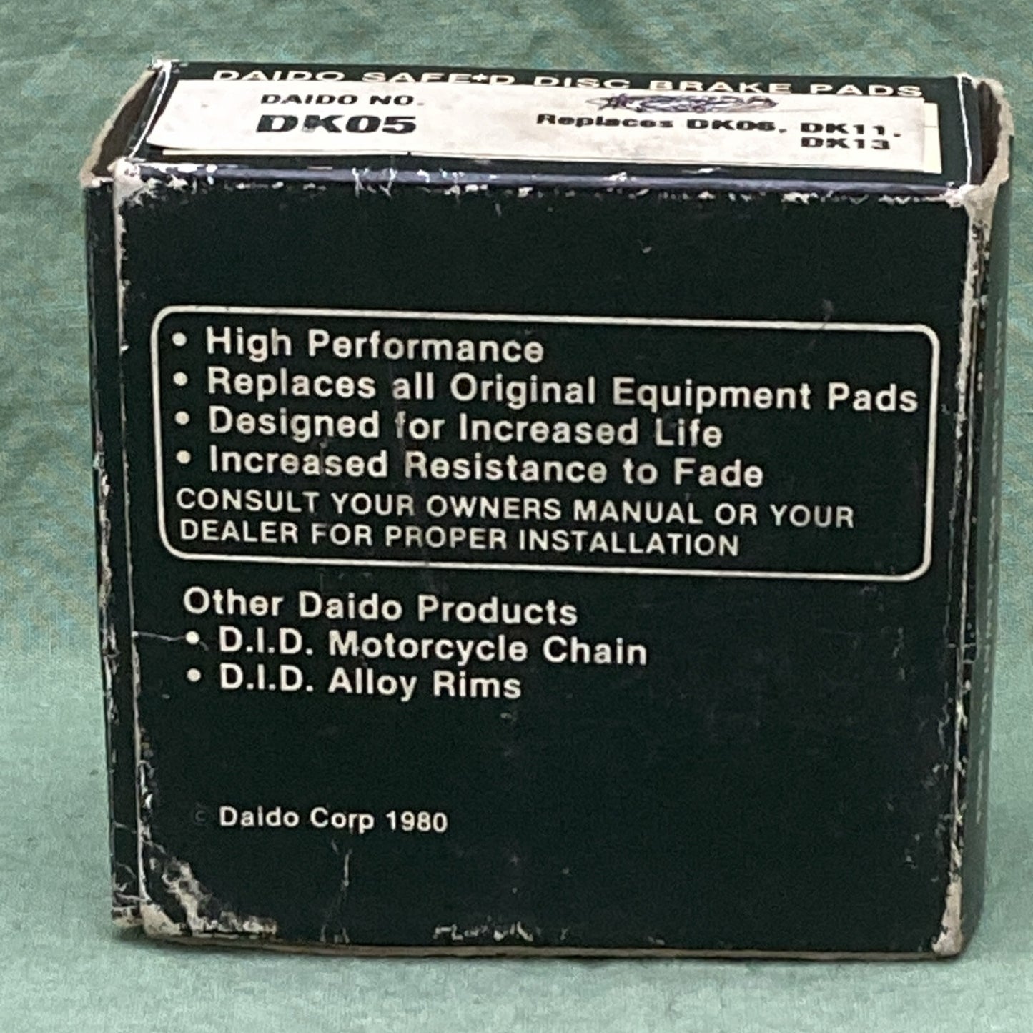 NEW GENUINE DAIDO DK05 HIGH PERFORMANCE DISC BRAKE PADS FOR KAWASAKI EBC
