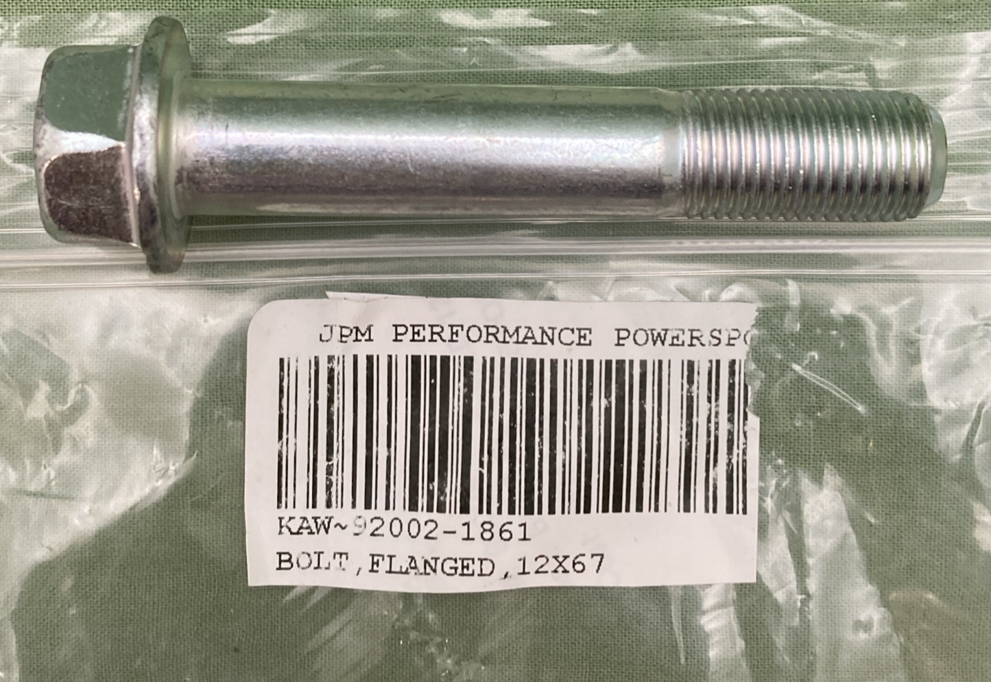 NEW REPLACES KAWASAKI 92002-1861 Bolt, Flanged, 12X67