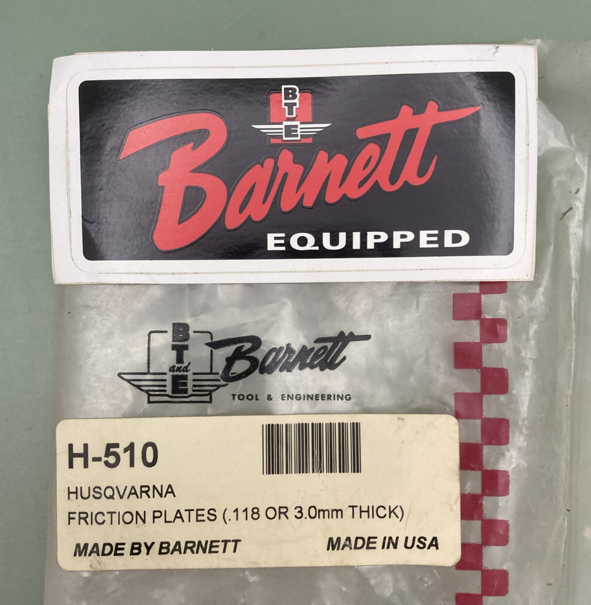 NEW GENUINE BARNETT 301-90-10025 Clutch Friction Plate 3MM
