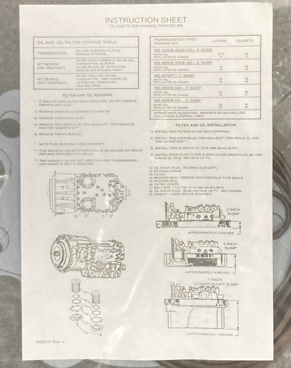 NEW GENUINE BALDWIN PT9415-MPG KIT Max Performance Glass Transmission Element