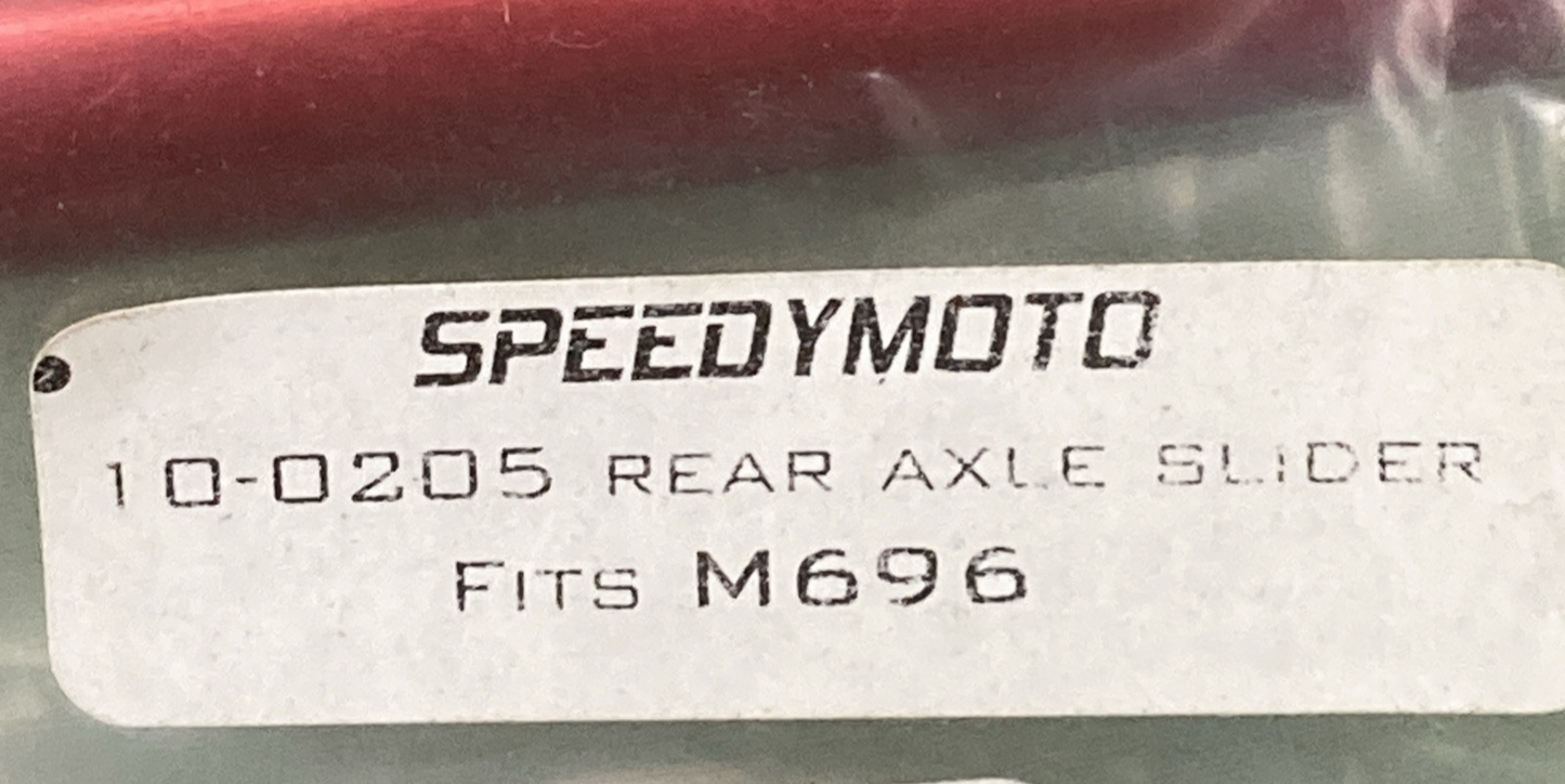 NEW GENUINE SPEEDYMOTO 10-0205 REAR AXLE SLIDER KIT