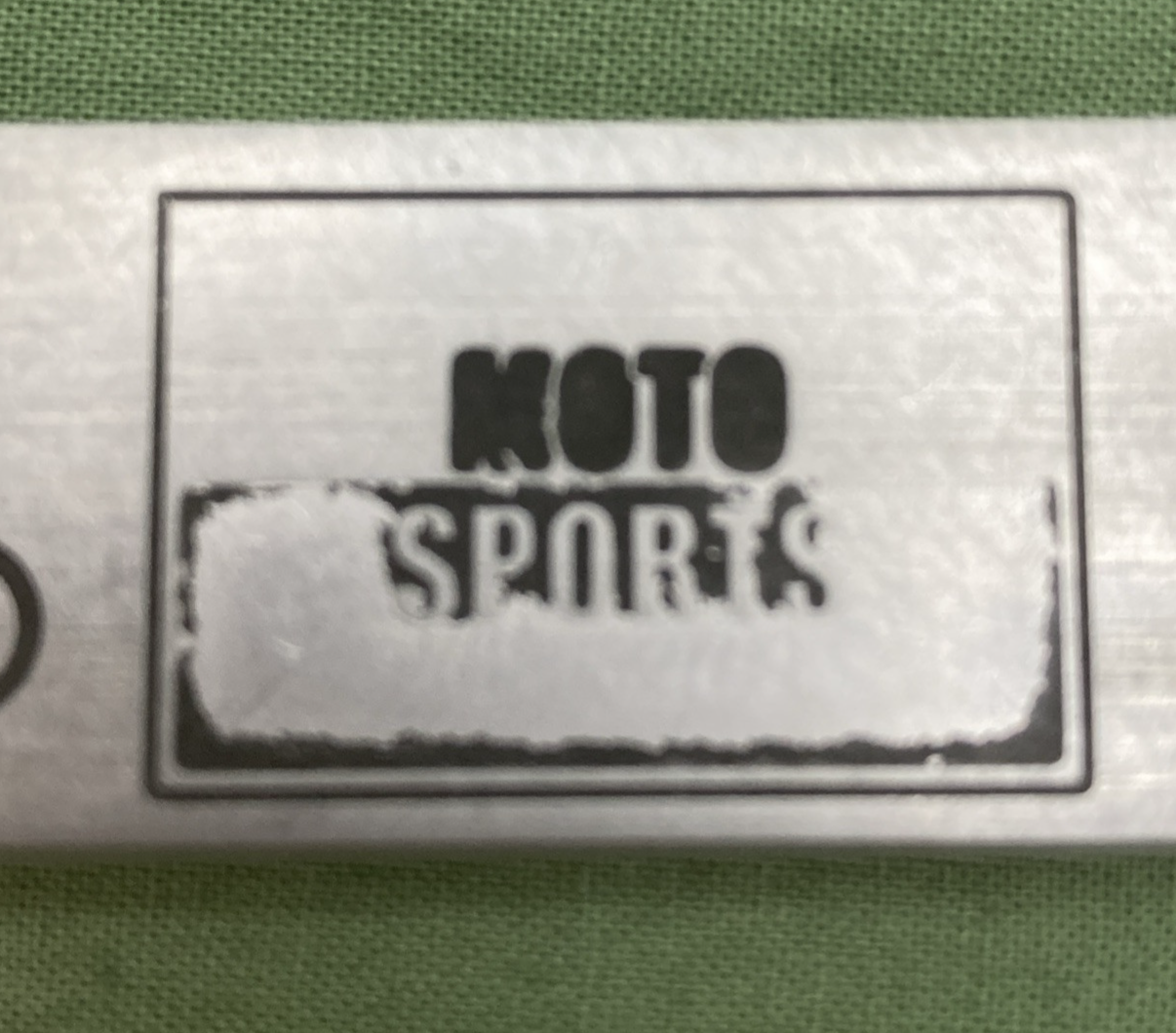 GENUINE MOTO SPORTS 1495 LICENSE PLATE FRAME DUCATI KTM 7.5X4.5 ALU