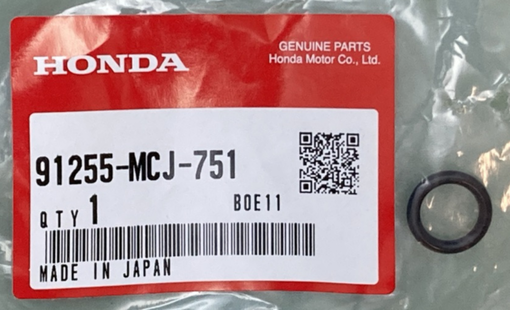 QTY 2 NEW GENUINE HONDA 91255-MCJ-751 O-RING (10.8X2.4)