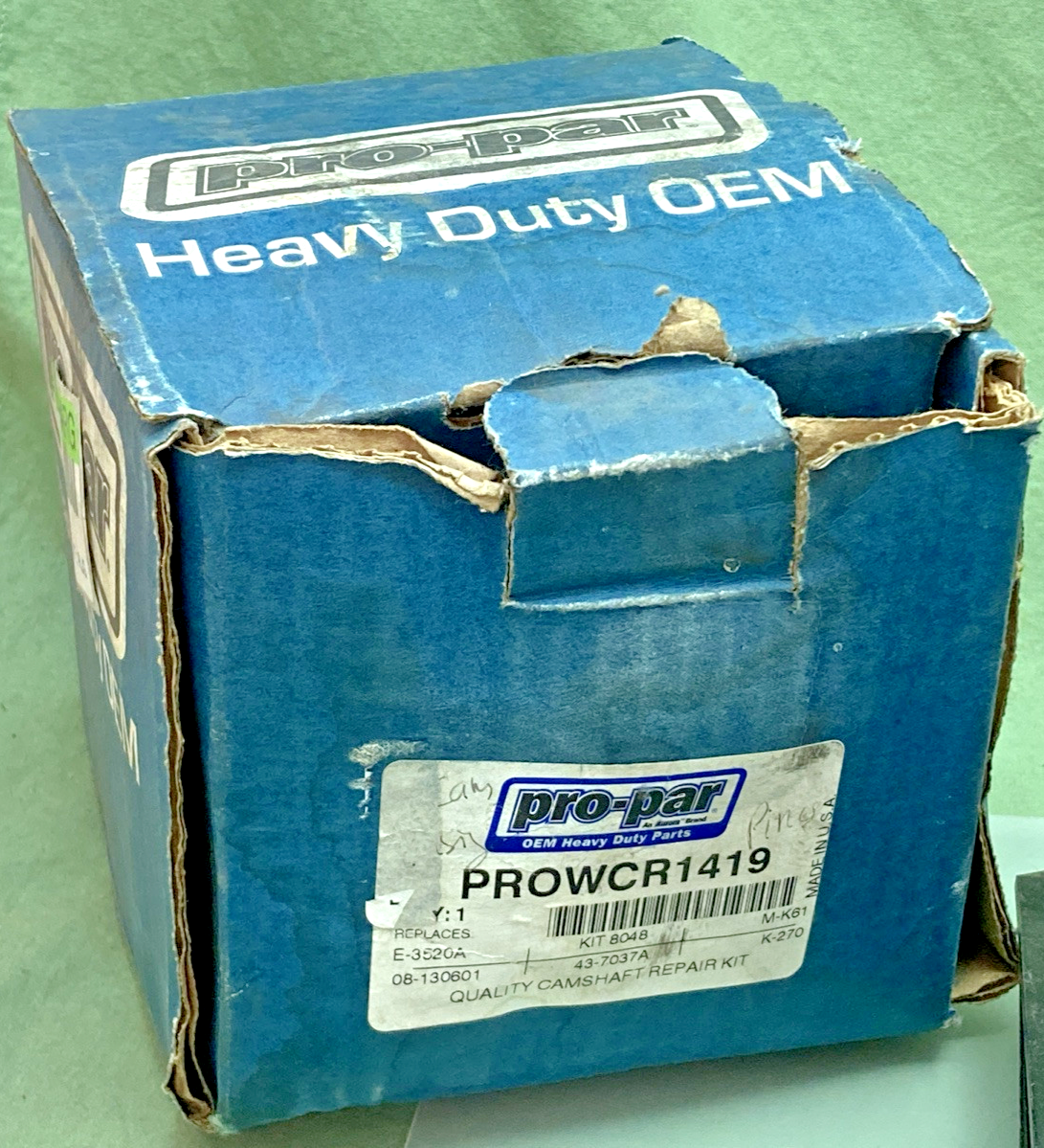 NEW GENUINE PRO-PAR PROWCR1419 CAMSHAFT REPAIR KIT, INCOMPLETE KIT