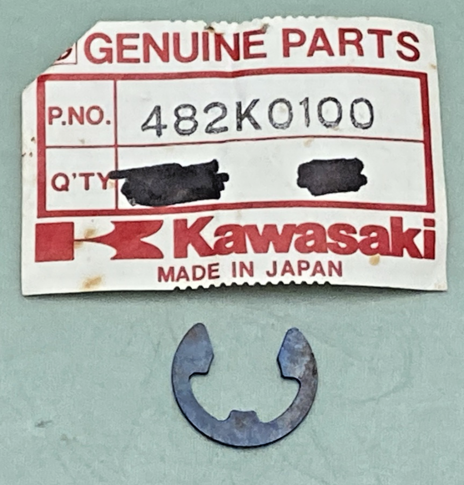 QTY 10 NEW GENUINE KAWASAKI 482K0100 Cir Clip
