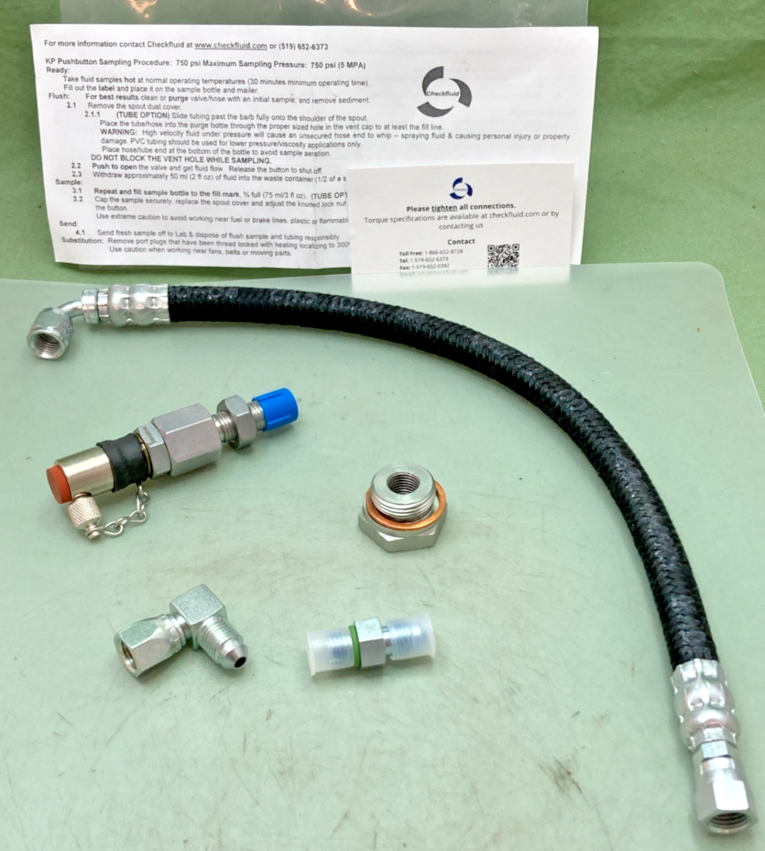 NEW GENUINE CHECKFLUID KP063-C KP PUSHBUTTON SAMPLING KIT
