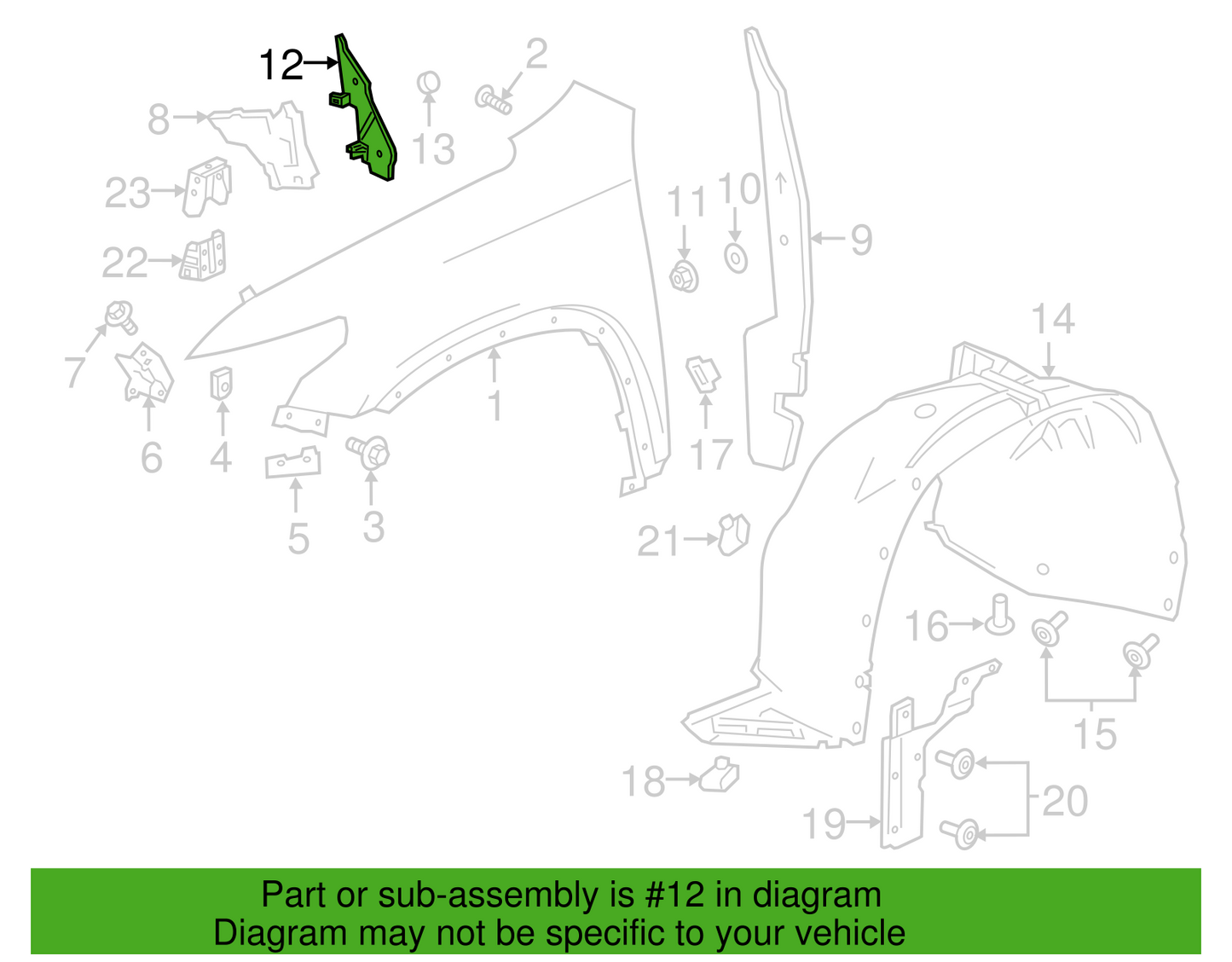 NEW GENUINE GM 84825269 BAFFLE ASSEMBLY, DRIVER SIDE BODY HINGE PILLAR LOWER