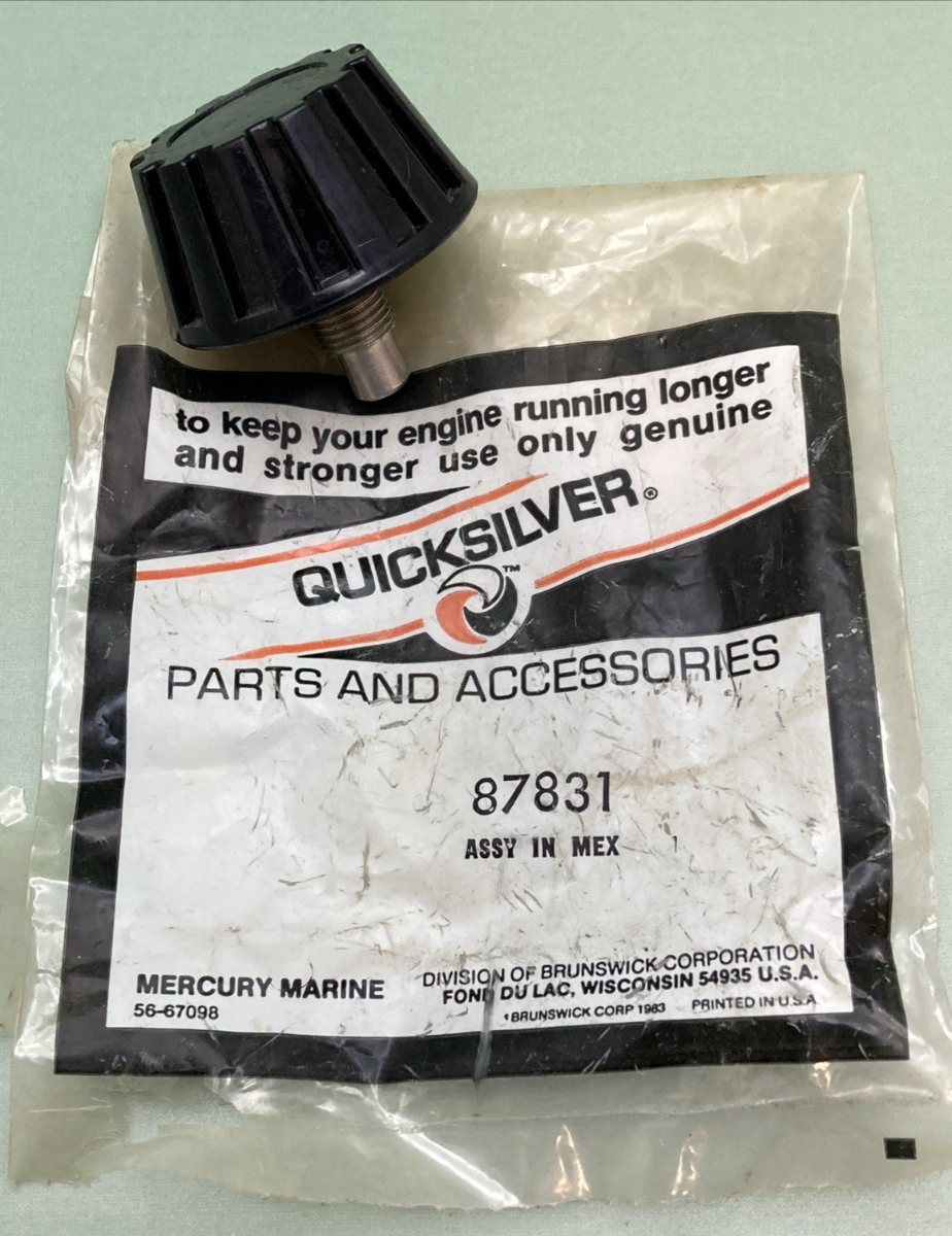 NEW GENUINE MERCURY QUICKSILVER 87831 Knob