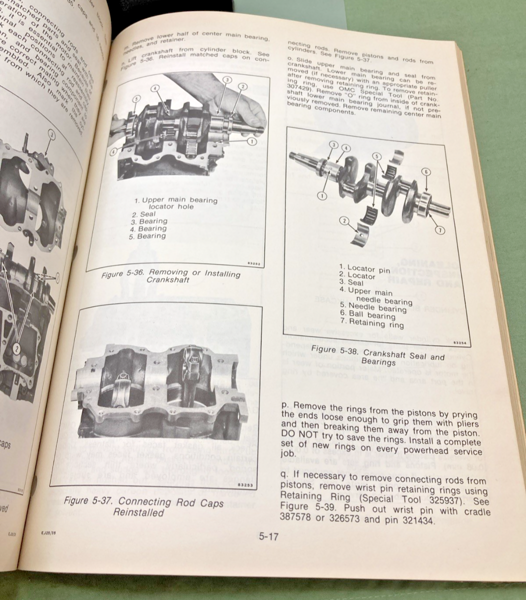 NEW OMC 392072 25/35 MODELS SERVICE MANUAL 1980