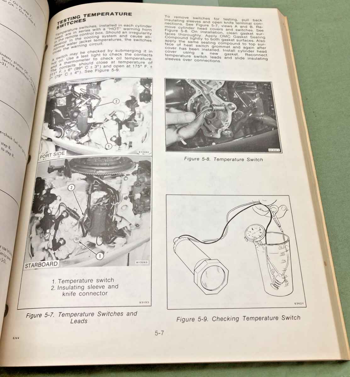 NEW OMC 392075 V-4 MODELS SERVICE MANUAL 1980