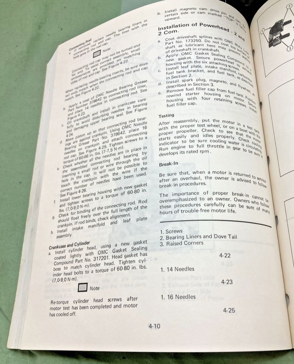 NEW OMC 392790 2 THRU V-6 MODELS SERVICE MANUAL 1981