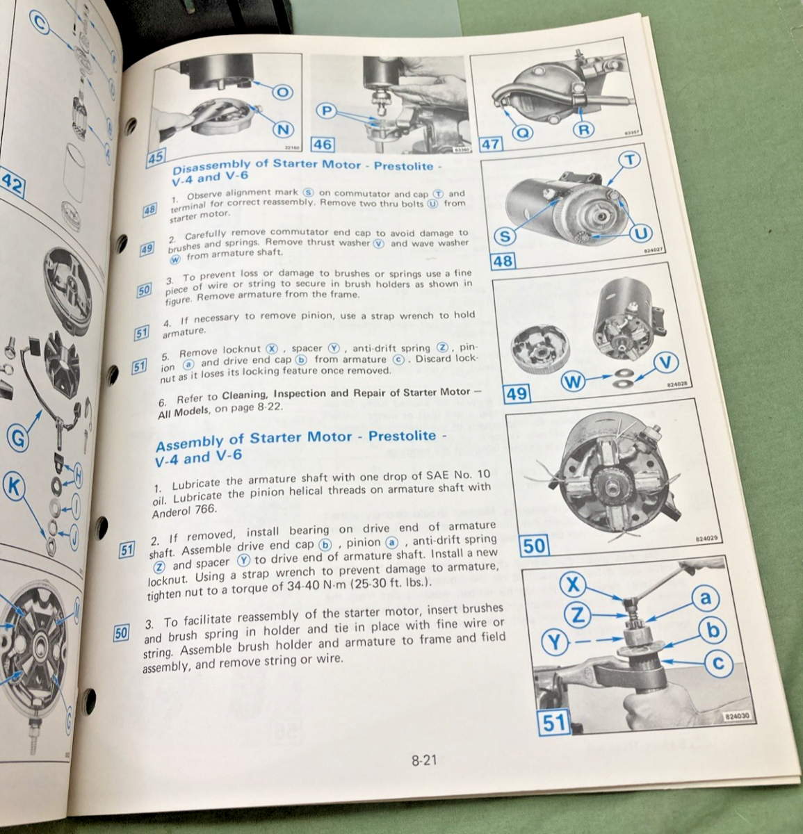 NEW GENUINE OMC 393765-8 SECTION EIGHT 2 THRU V-6 MODELS SERVICE MANUAL 1982