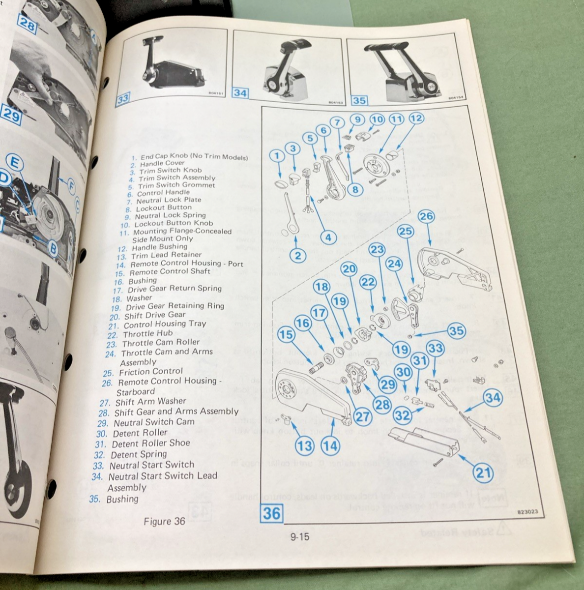 NEW GENUINE OMC 393765-9 SECTION NINE 2 THRU V-6 MODELS SERVICE MANUAL 1982