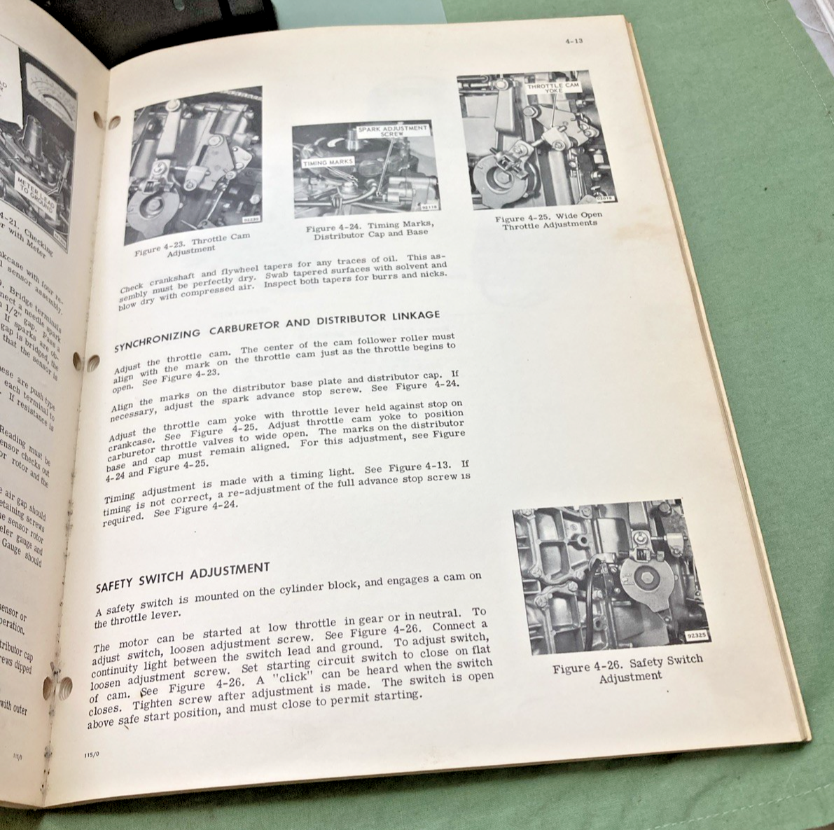 NEW GENUINE EVINRUDE 4691 STARFLITE 115 HP SERVICE MANUAL 1970