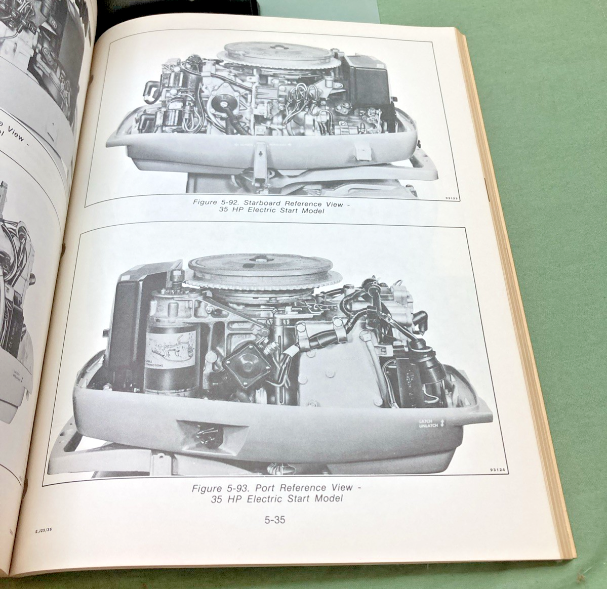 NEW GENUINE EVINRUDE 5492 25/35 HP MODELS SERVICE MANUAL 1980