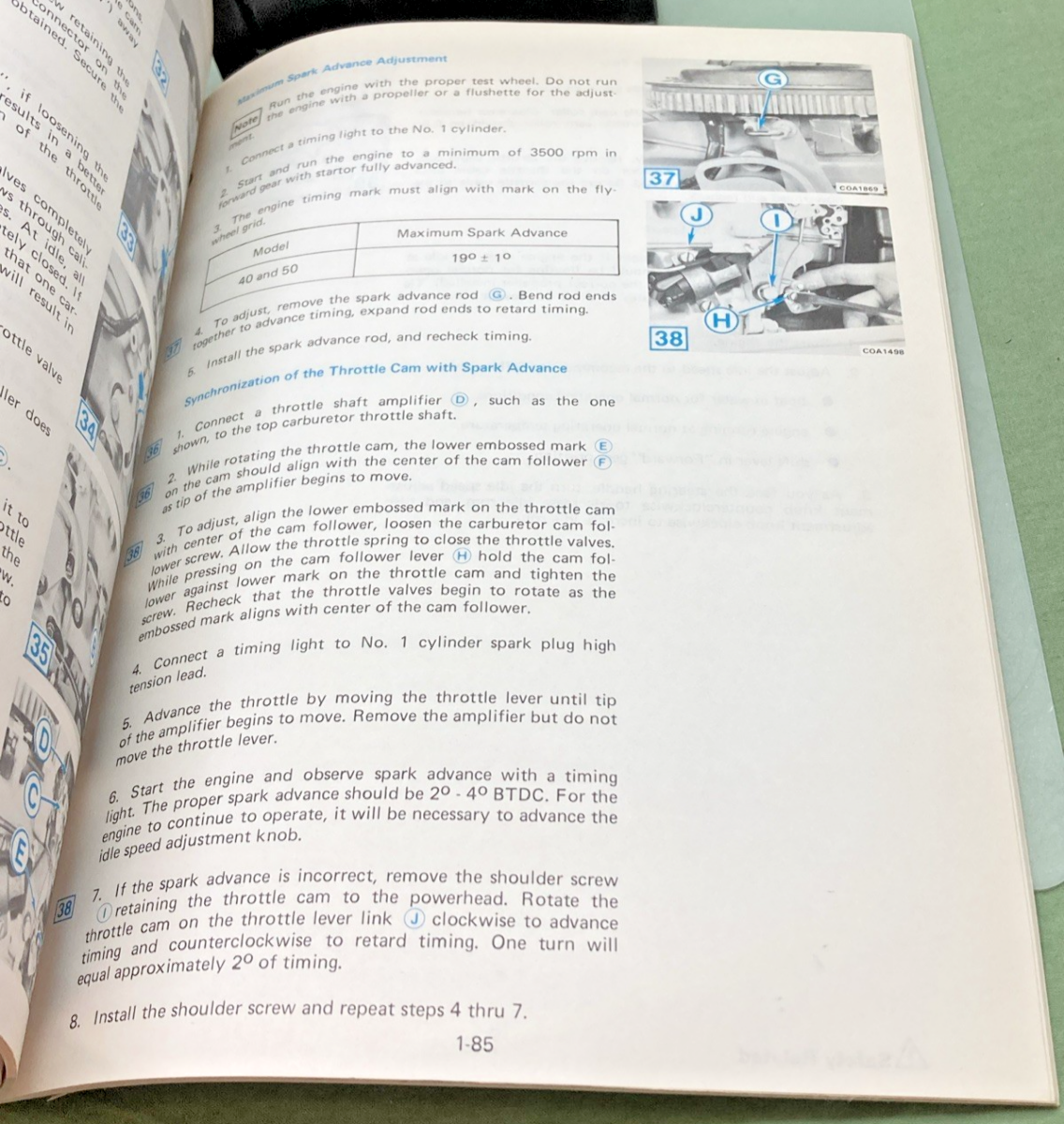 NEW GENUINE OMC 394607-1 SECTION ONE 2 THRU V-6 SERVICE MANUAL 1983