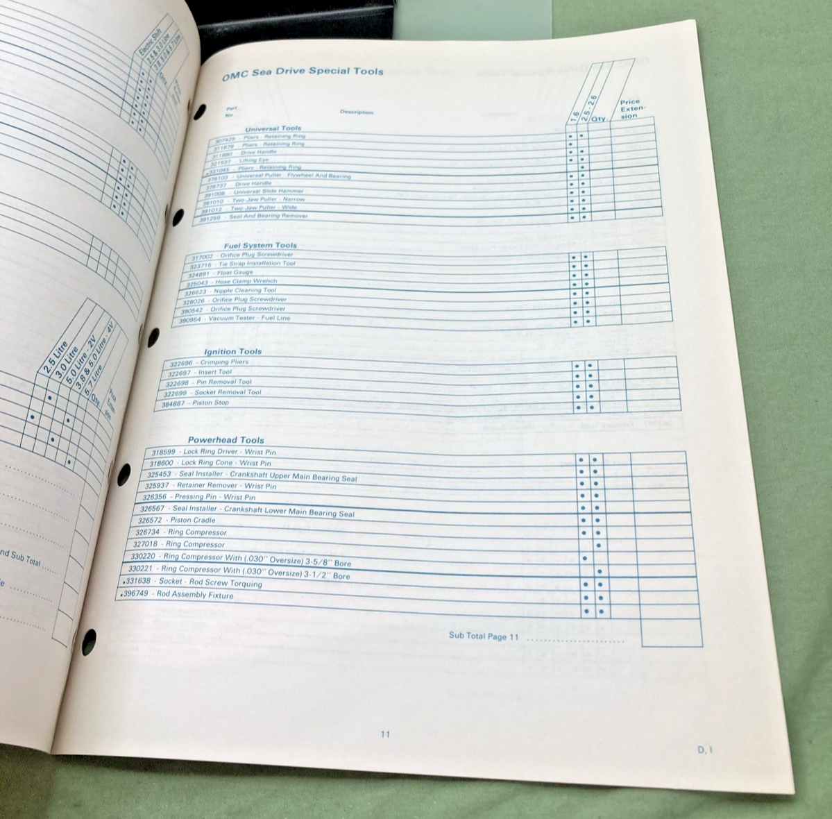 NEW GENUINE JOHNSON EVINRUDE/OMC 395402 SPECIAL TOOL GUIDE 1985