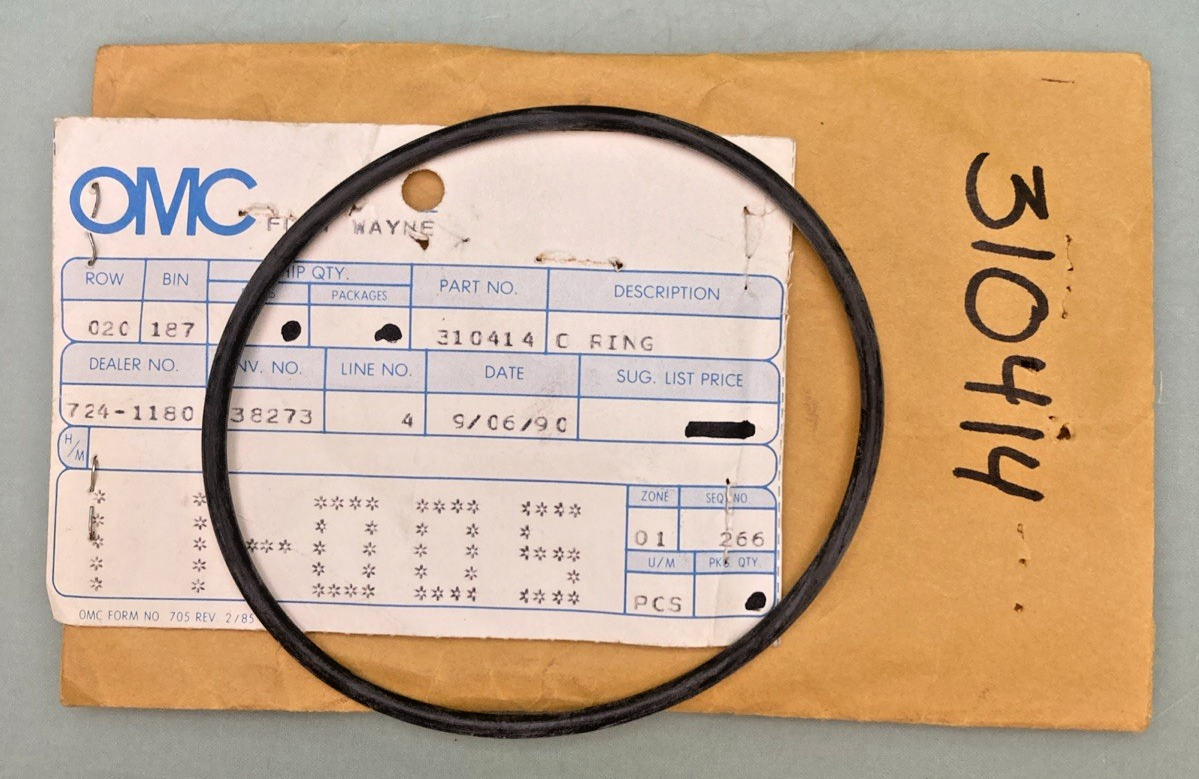 QTY 2 NEW GENUINE OMC 310414 Gearcase Head O-Ring