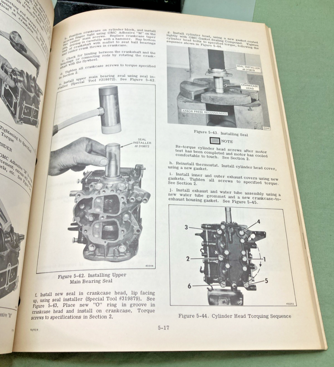 NEW GENUINE EVINRUDE 5091 15 HP MODEL SERVICE MANUAL 1975