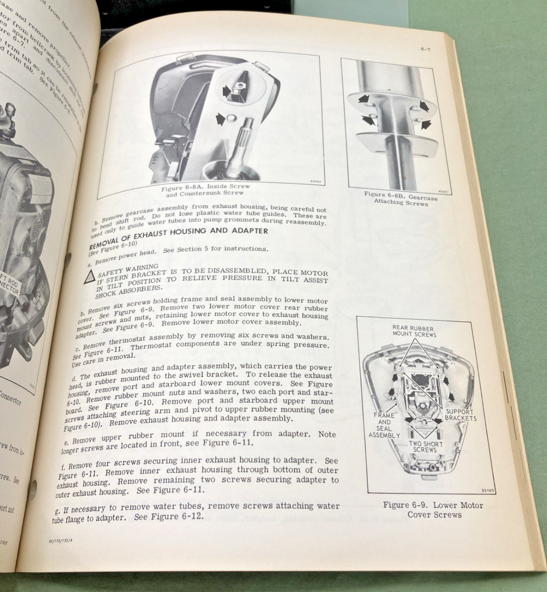 NEW GENUINE EVINRUDE 5098 115 HP MODEL SERVICE MANUAL 1975