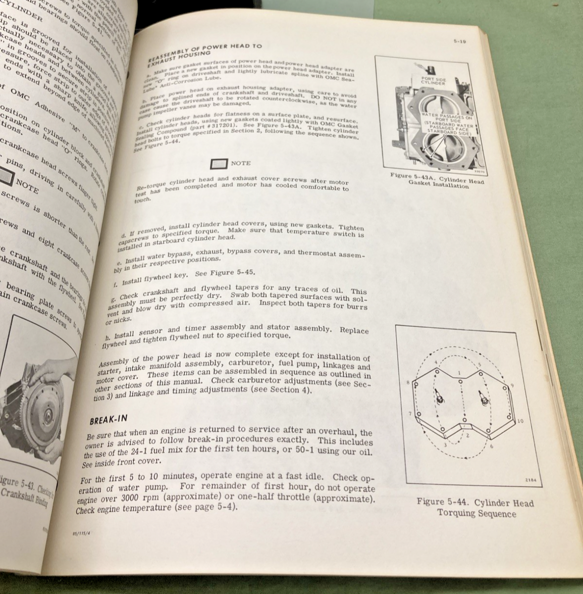 NEW GENUINE EVINRUDE 5021 STARFLITE 115 HP SERVICE MANUAL 1974