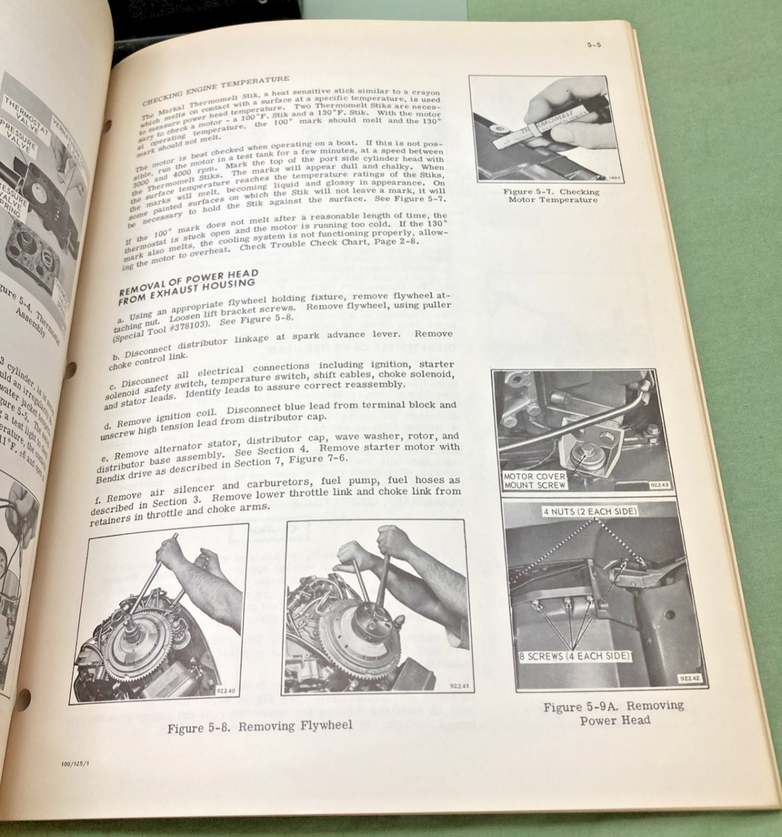 NEW GENUINE EVINRUDE 4753 STARFLITE 100 HP SERVICE MANUAL 1971