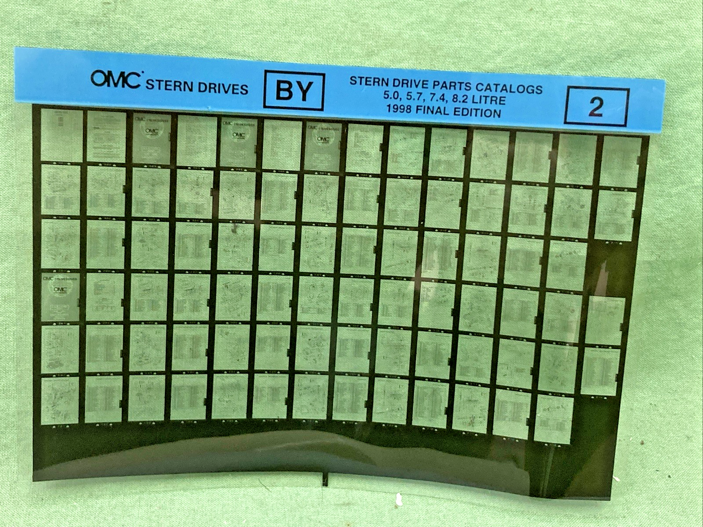 NEW GENUINE OMC 501194 FINAL EDIT STERN DRIVE PARTS CATALOG 3.0, 4.3 L, OPT. '98