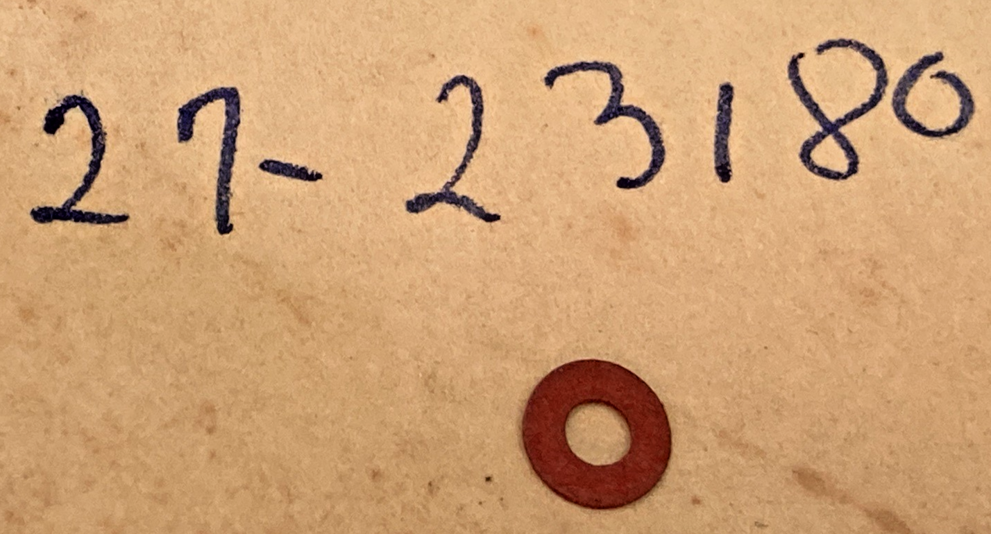 NEW REPLACES MERCURY 27-23180 GASKET