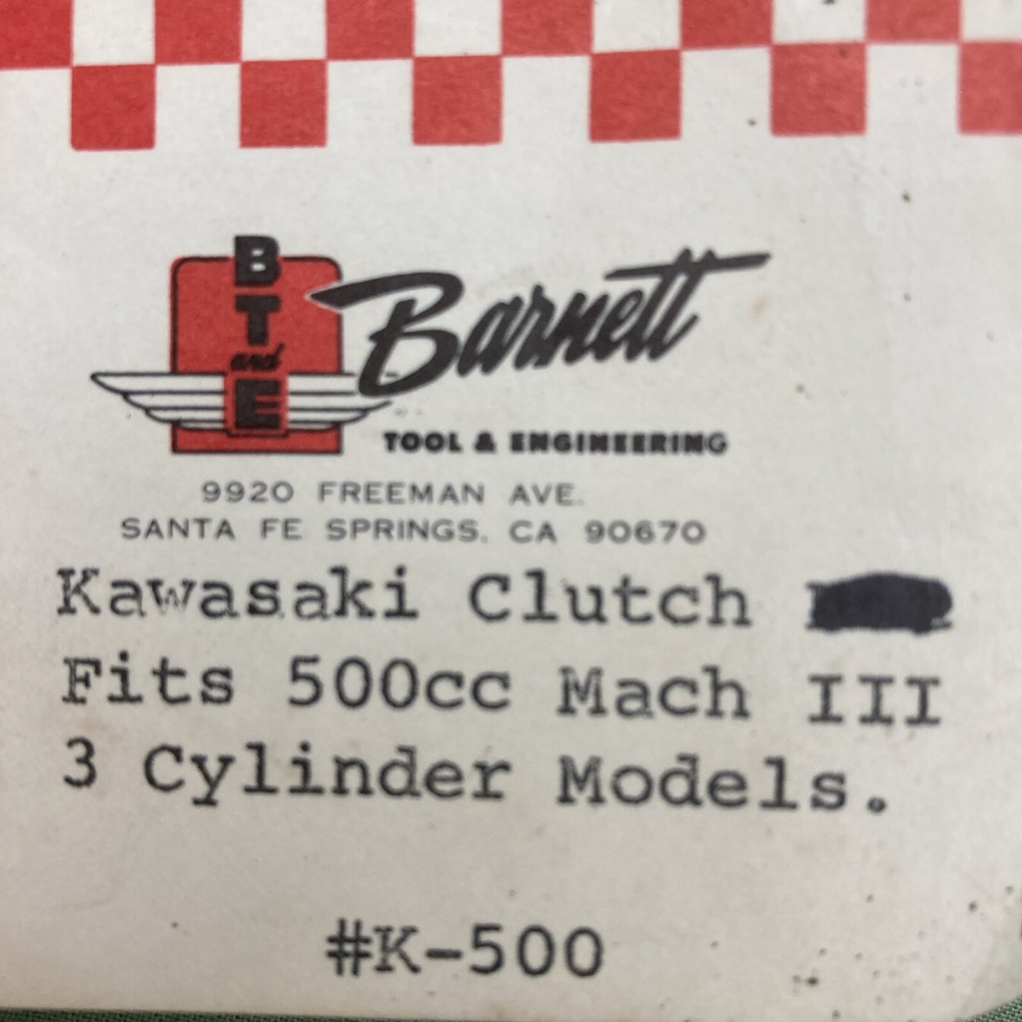 NEW GENUINE BARNETT K-500 CLUTCH PLATE FITS KAWASAKI 500CC