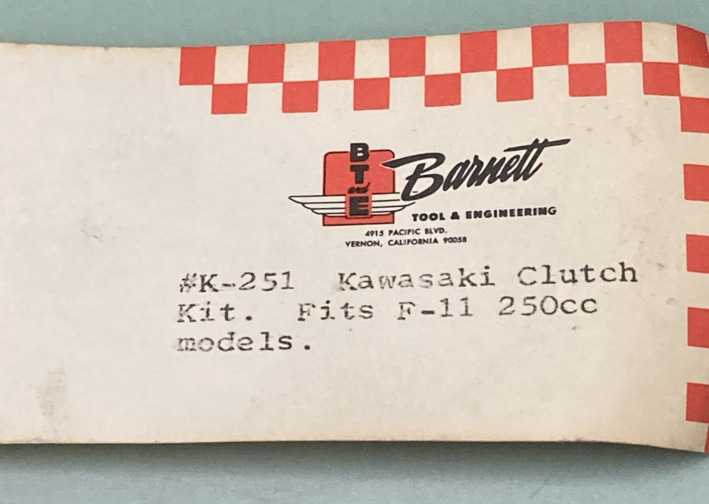 NEW GENUINE BARNETT K-251 CLUTCH PLATE KIT WITH 6 PLATES FITS KAWASAKI