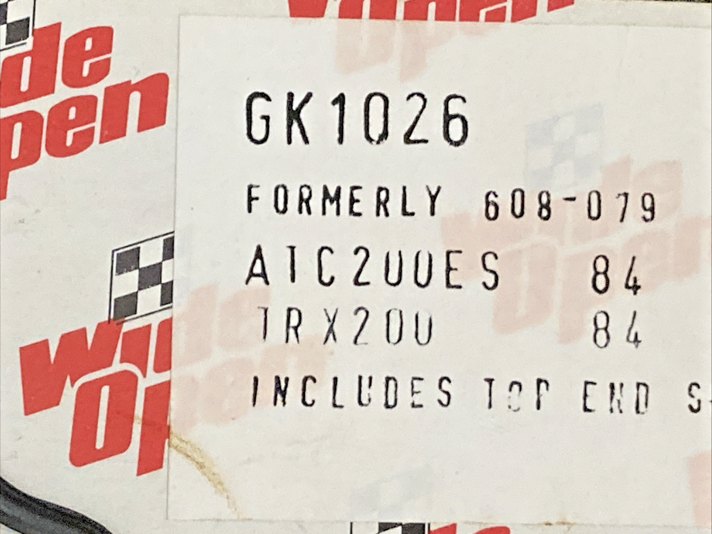 NEW GENUINE WIDE OPEN GK1026 GASKET SET