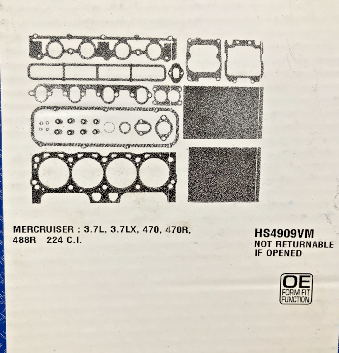 NEW GENUINE MAHLE HS4909VM HEAD GASKET SET INCOMPLETE KIT