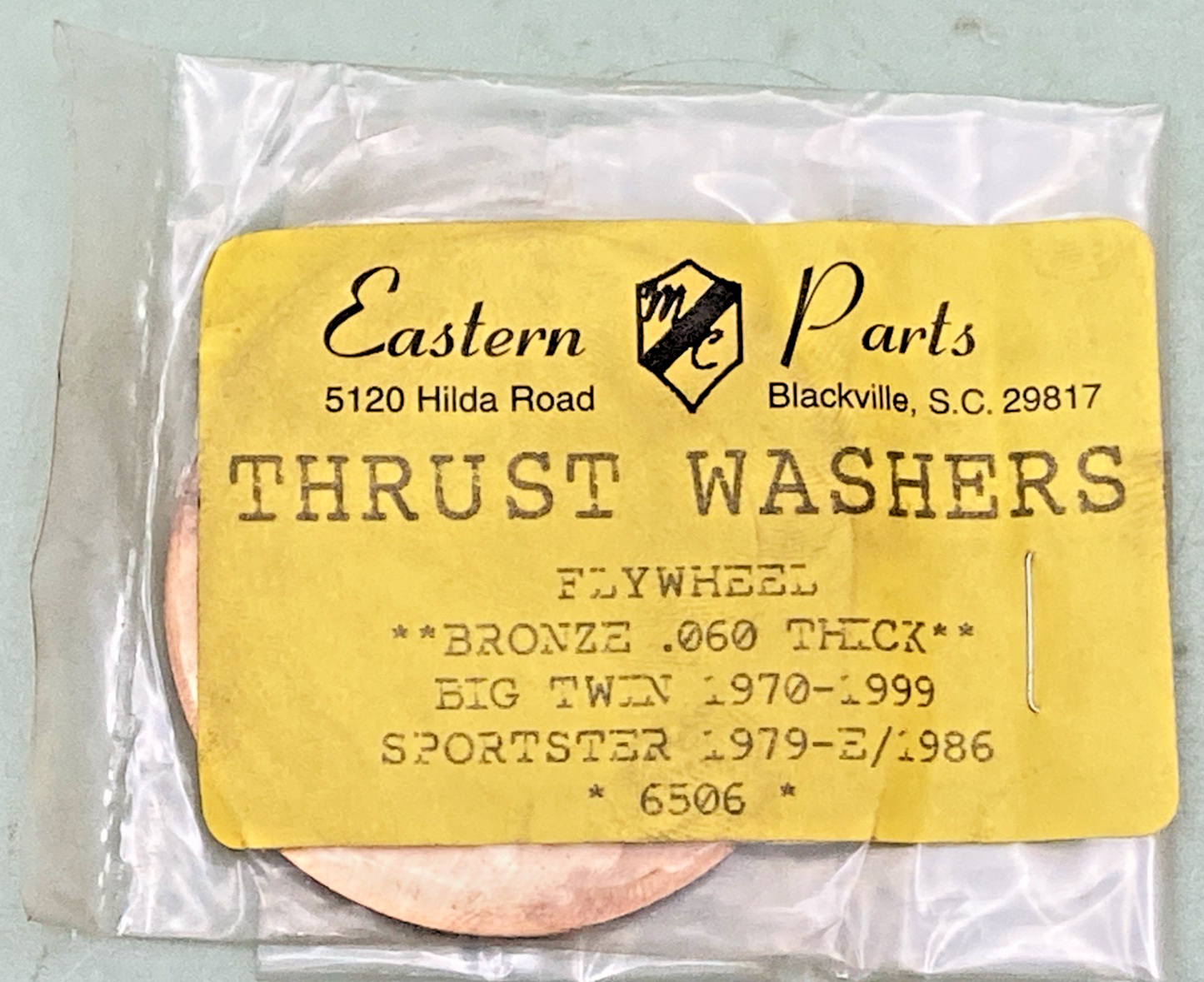 NEW GENUINE Eastern Motorcycle Parts DS-194043 THRUST WASHER