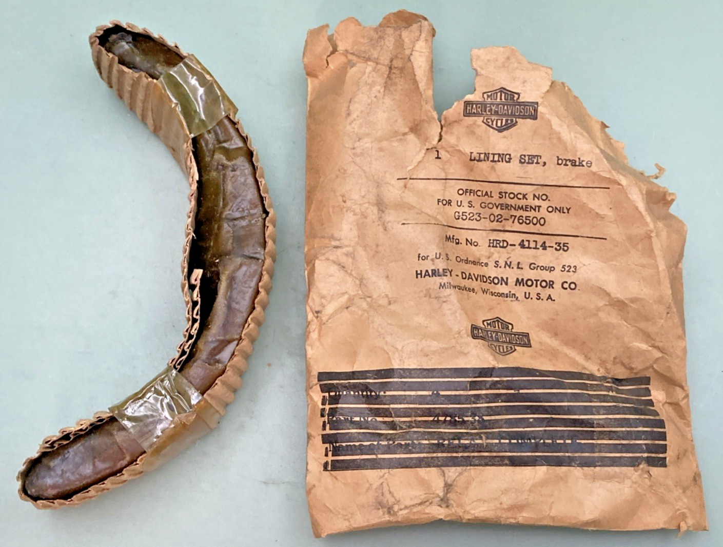 NEW GENUINE HARLEY-DAVIDSON 4114-35 BRAKE LINING SET