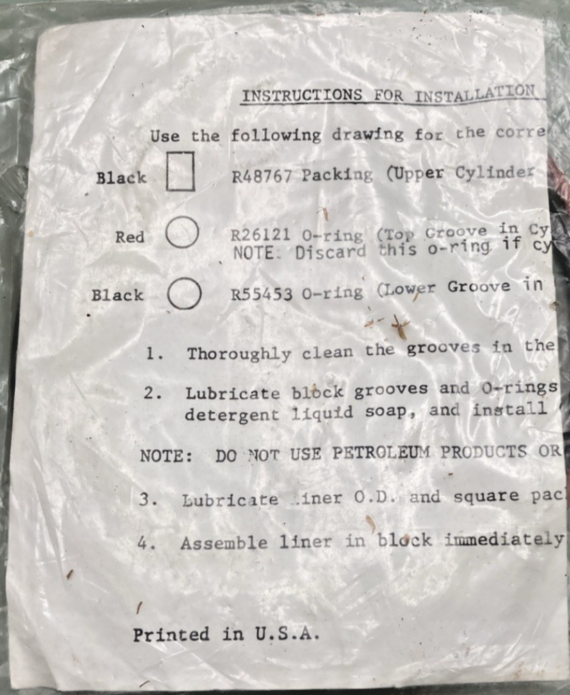 NEW GENUINE JOHN DEER AR65507 O-RING KIT