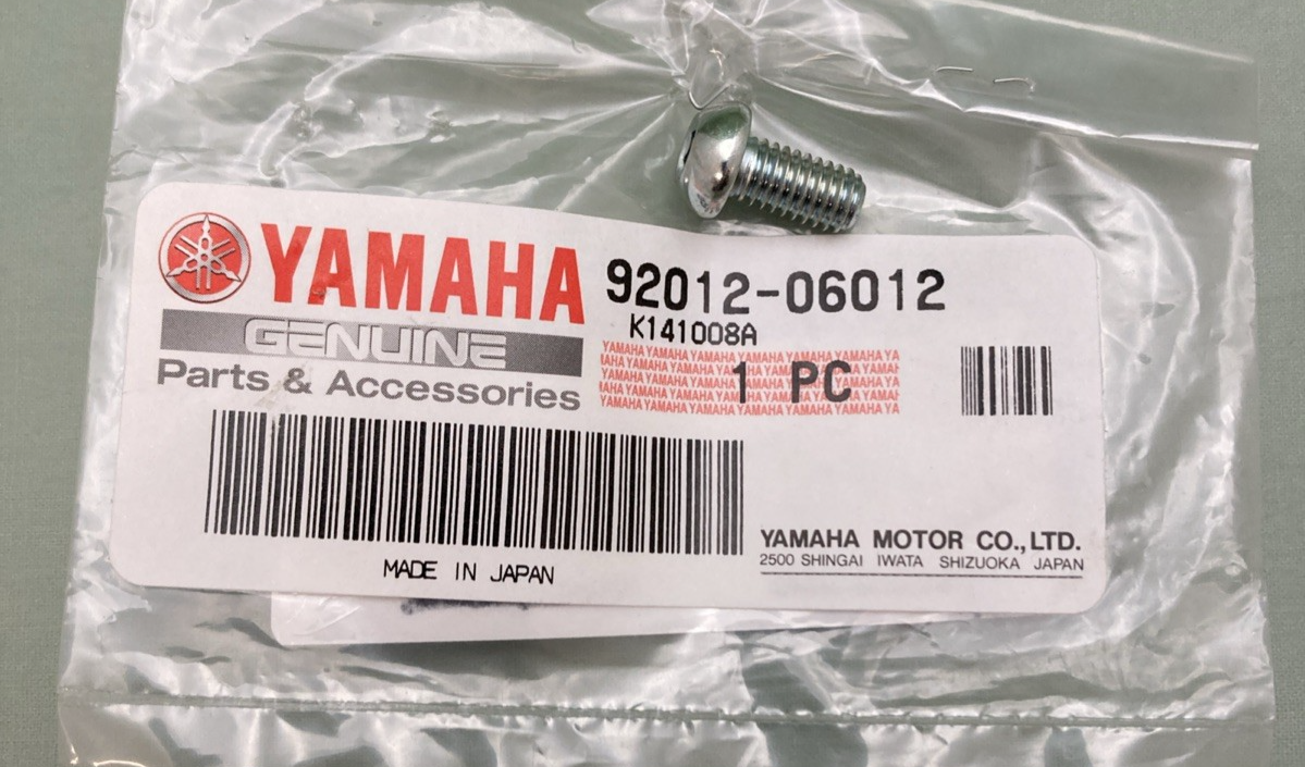 NEW GENUINE YAMAHA 92012-06012 Bolt, Button Head