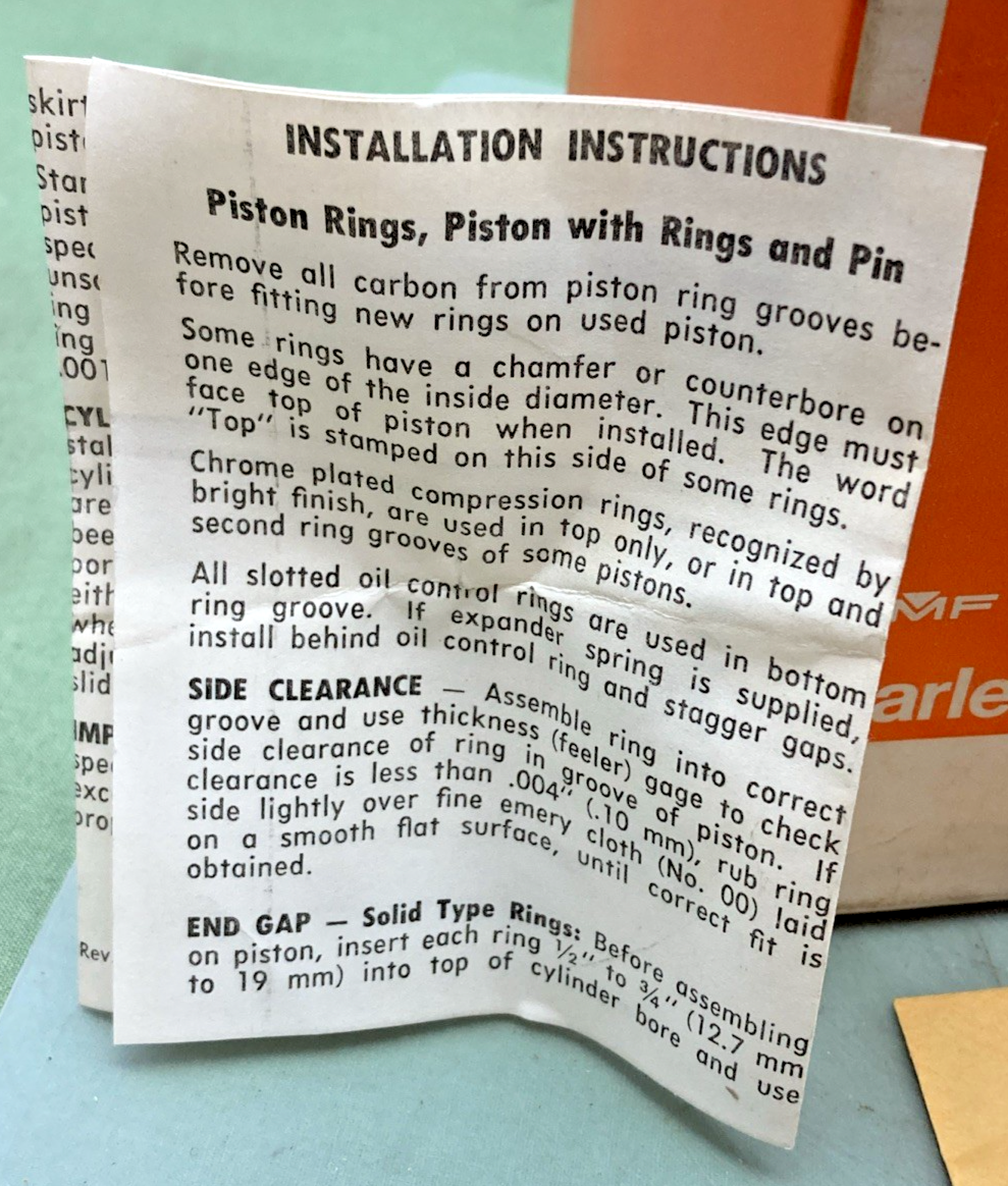 NEW GENUINE HARLEY DAVIDSON 22259-58A PISTON WITH RINGS AND PIN