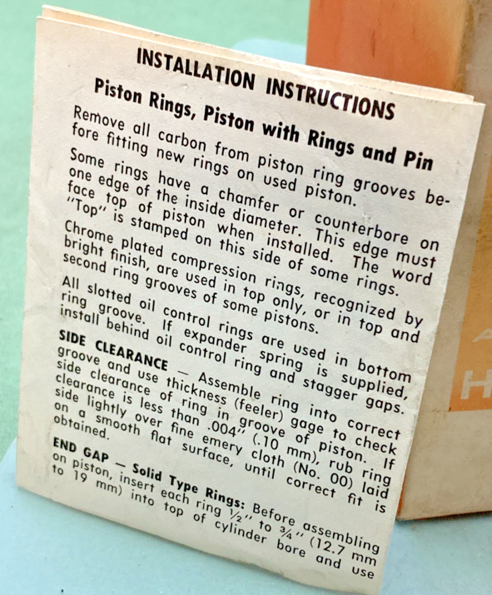 NEW GENUINE HARLEY DAVIDSON 22258-29B PISTON WITH PIN INCOMPLETE KIT