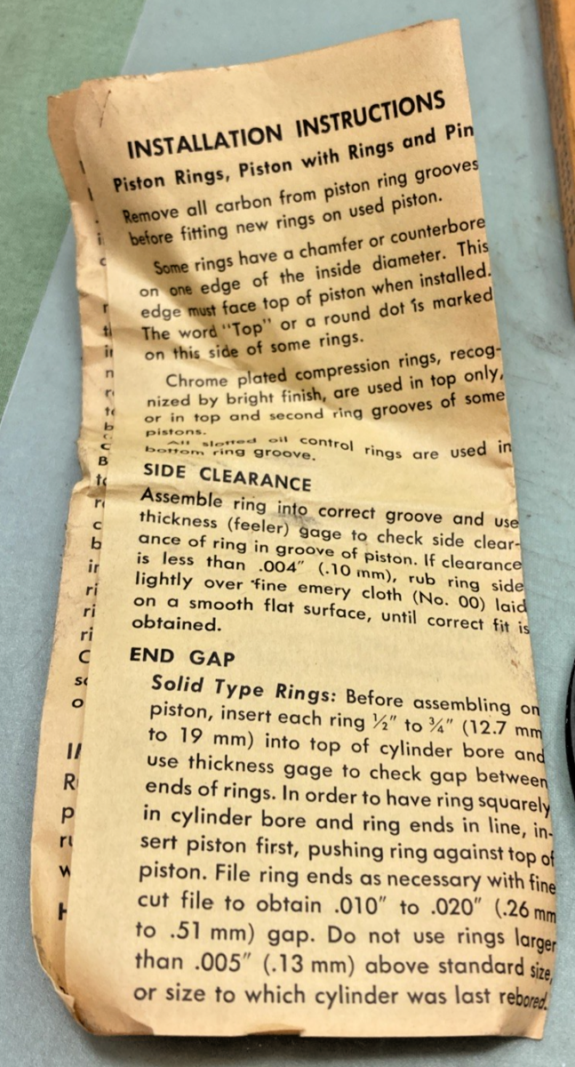 NEW GENUINE HARLEY DAVIDSON 22358-48 PISTON RING SET