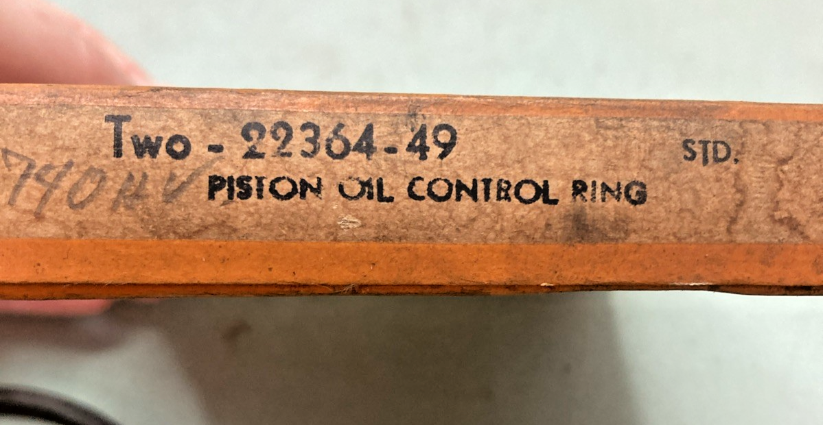 NEW GENUINE HARLEY DAVIDSON 22364-49 PISTON RING SET INCOMPLETE SET