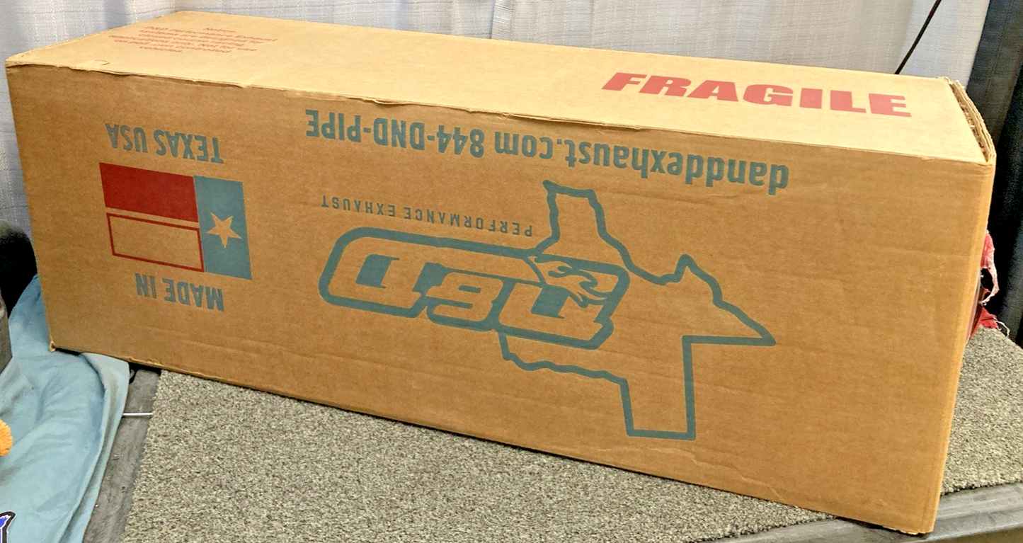 NEW GENUINE D&D 630N-32TG CHROME BILLET CAT DIABLO GHOST PIPE EXHAUST FOR HD