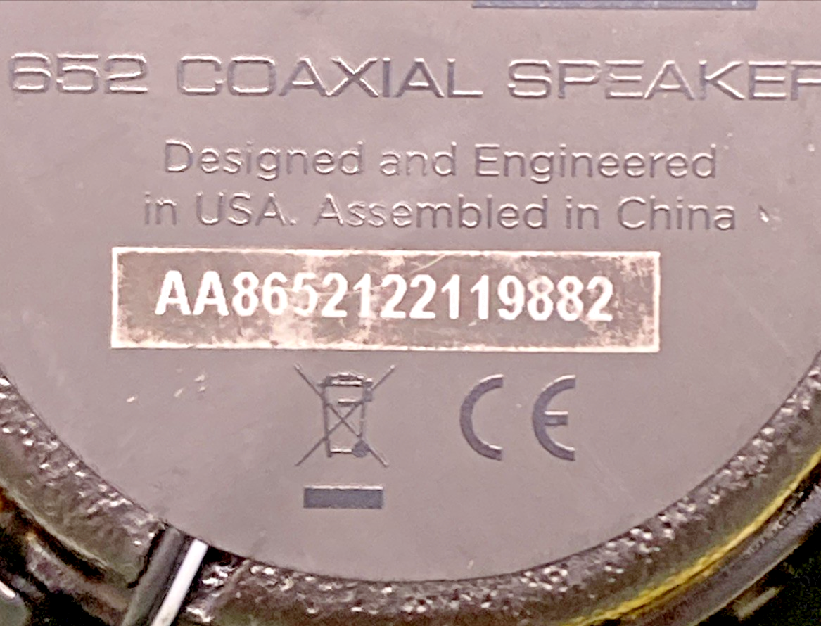 NEW GENUINE POLK MM1 652 6.5" COAXIAL SPEAKER SET