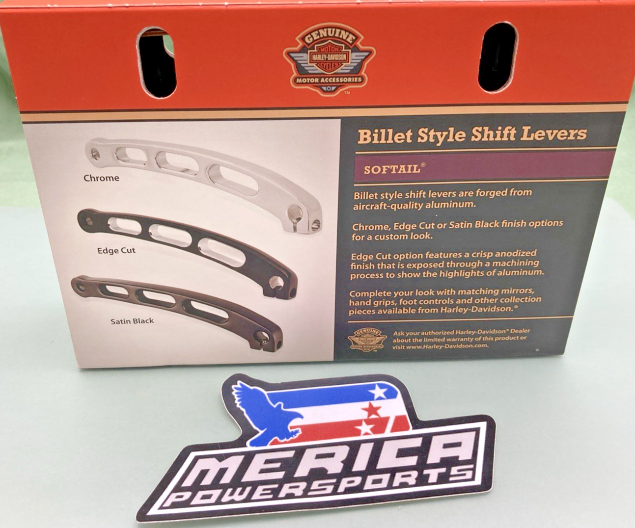 NEW GENUINE HARLEY DAVIDSON 34043-10 EDGE CUT BILLET SHIFT LEVERS