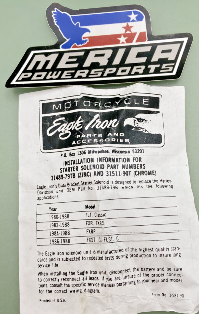 NEW GENUINE HARLEY DAVIDSON 31489-79B CHROME STARTER SOLENOID