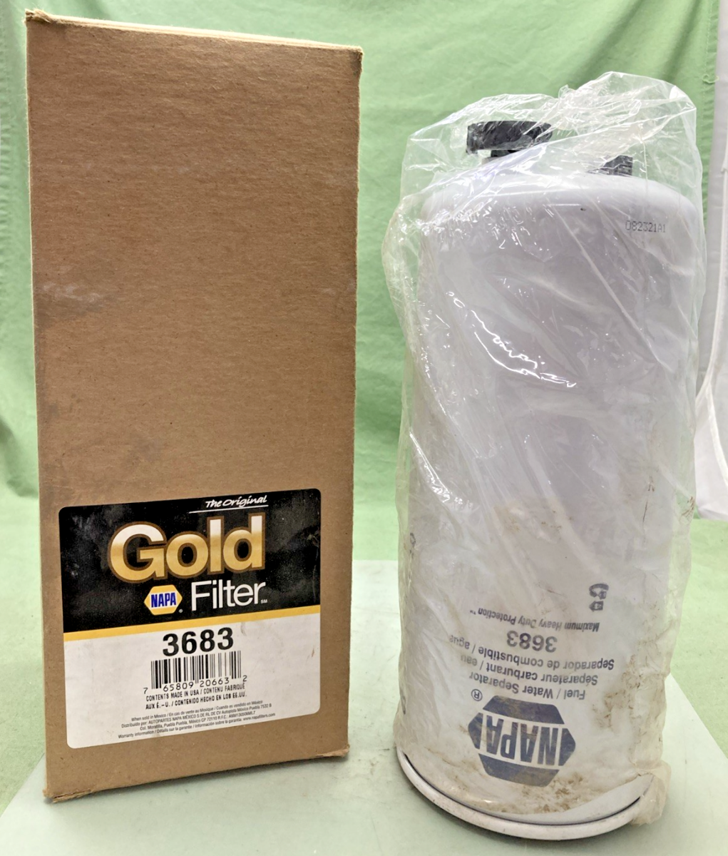 NEW GENUINE NAPA 3683 FUEL/WATER SEPARATOR