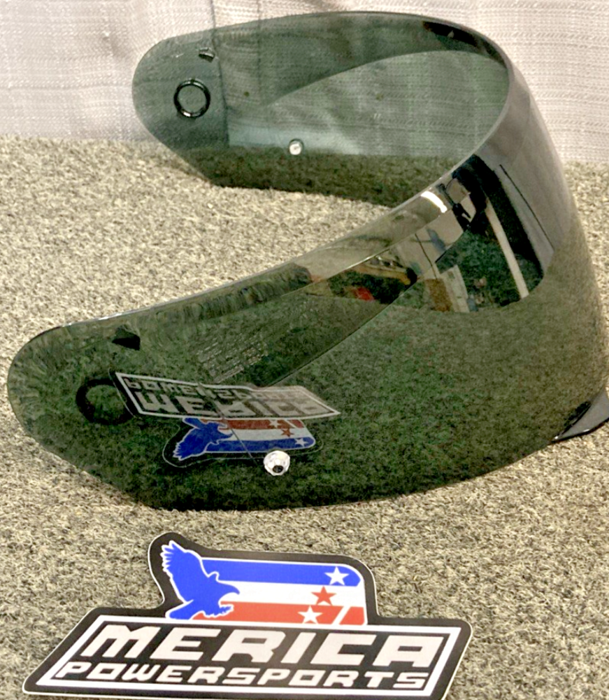 NEW GENUINE HJC HELMETS 1612-215 SHIELD, HJ-33 ANTI-FOG PINLOCK - DARK SMOKE